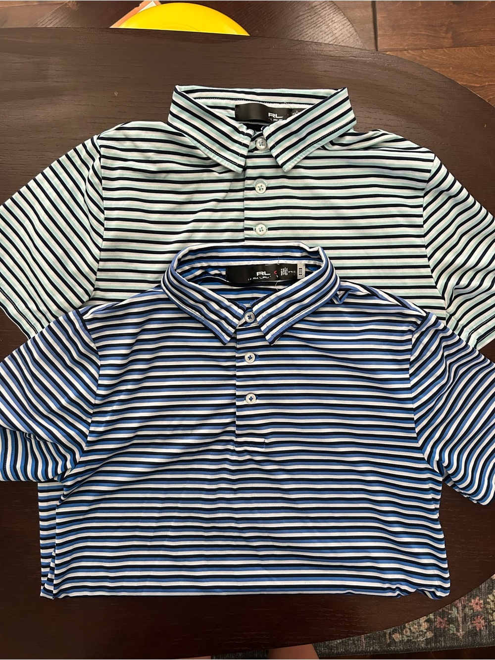 Ralph Lauren Striped Polo Pack — Blue & Green Stripe Polos